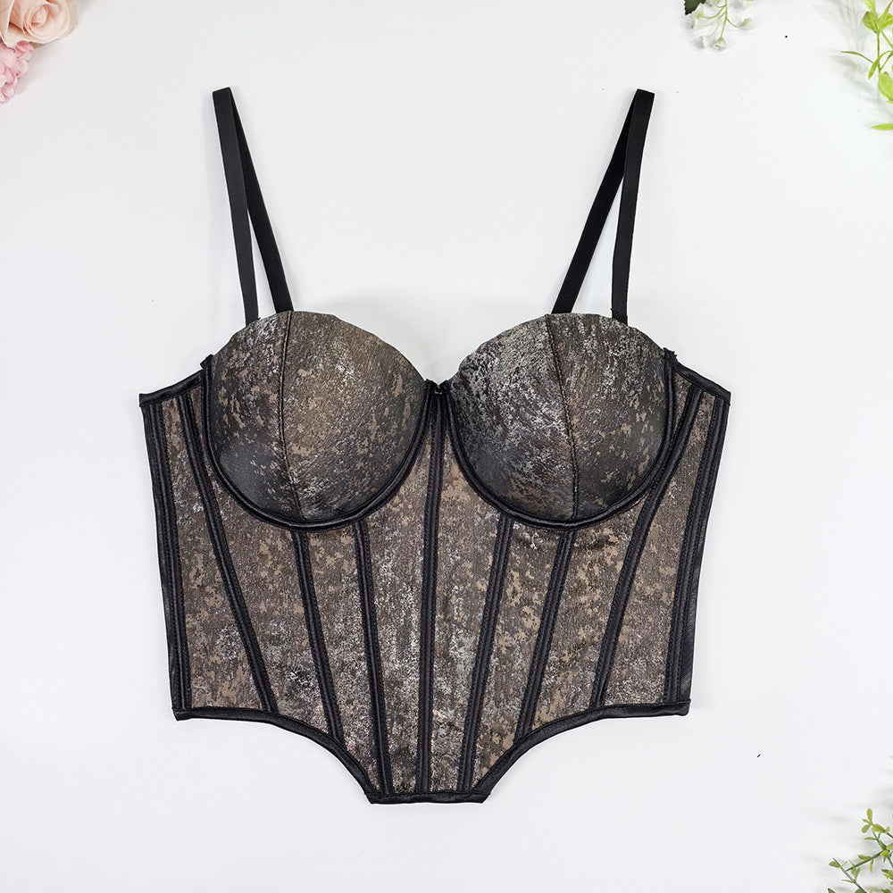 Plus Size Off-Shoulder Backless Boned Bustier Top